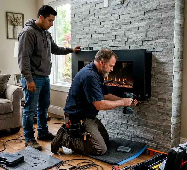 Certified Floating Fireplace Installation Company: Your Local Floating Mantel Installer in North Brunswick, NJ