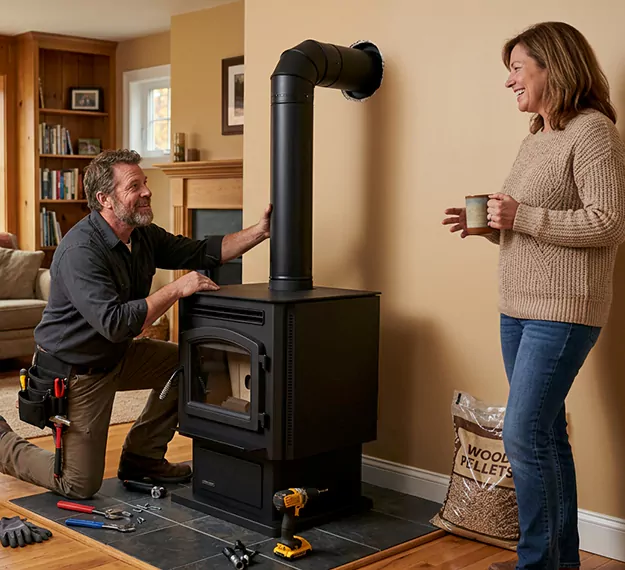 Certified Pellet Fireplace Installation Company: Your Local Pellet Stove Fitting Team in North Brunswick, NJ