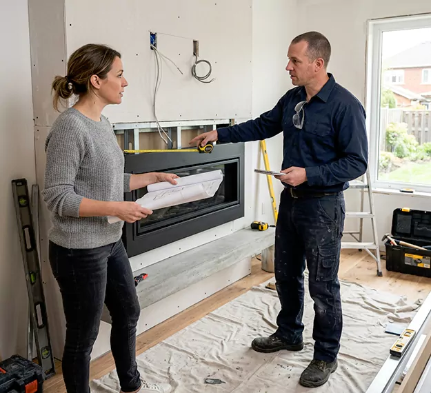Why North Brunswick Homeowners Choose Our Floating Fireplace Installation Team?