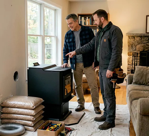 Why North Brunswick Homeowners Choose Our Pellet Fireplace Installation Team?