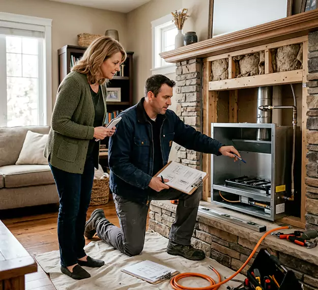 Why North Brunswick, NJ Homeowners Choose Our Propane Fireplace Installation Team?