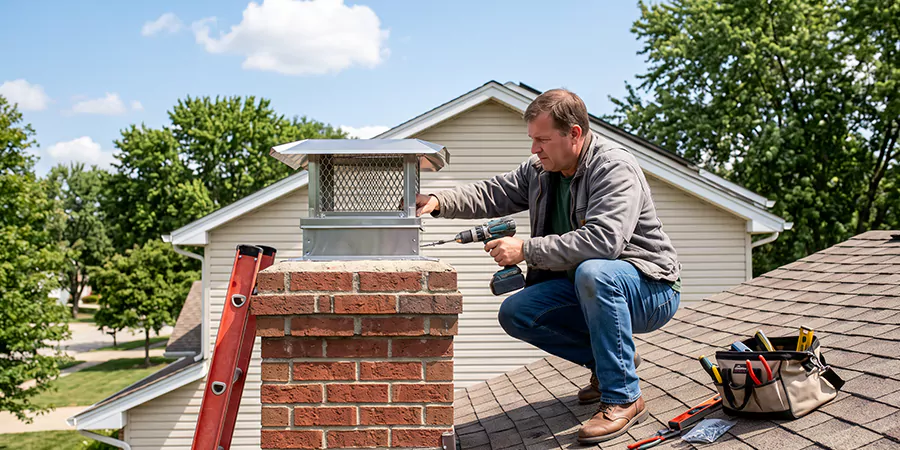 Chimney Top Cover Installation North Brunswick