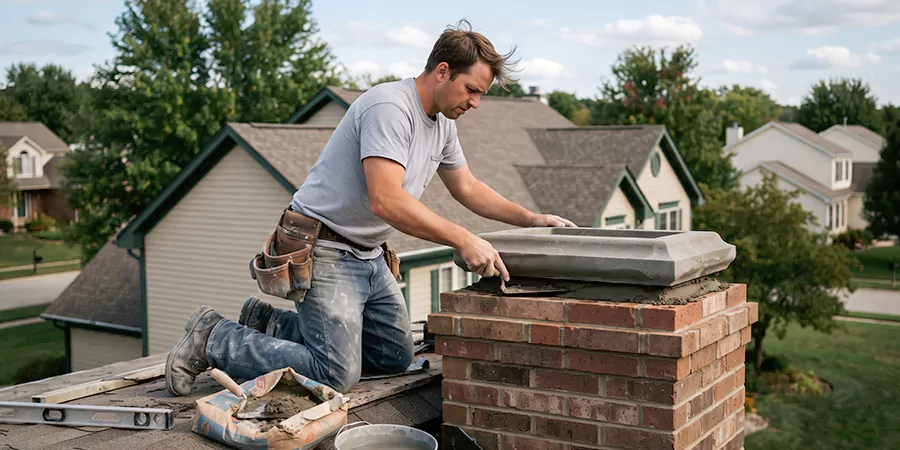 Stone Chimney Crown Installation North Brunswick
