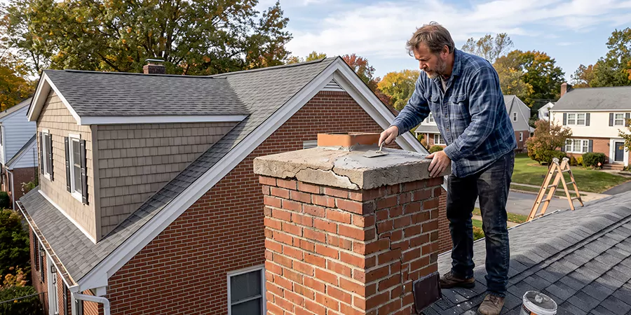 Brick Chimney Crown Repair North Brunswick