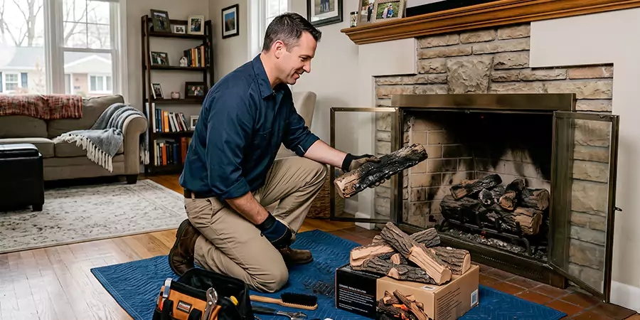 Replacing Gas Fireplace Logs North Brunswick