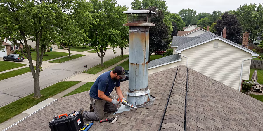 Stone, Stucco, and Metal Chimney Leak Repair North Brunswick