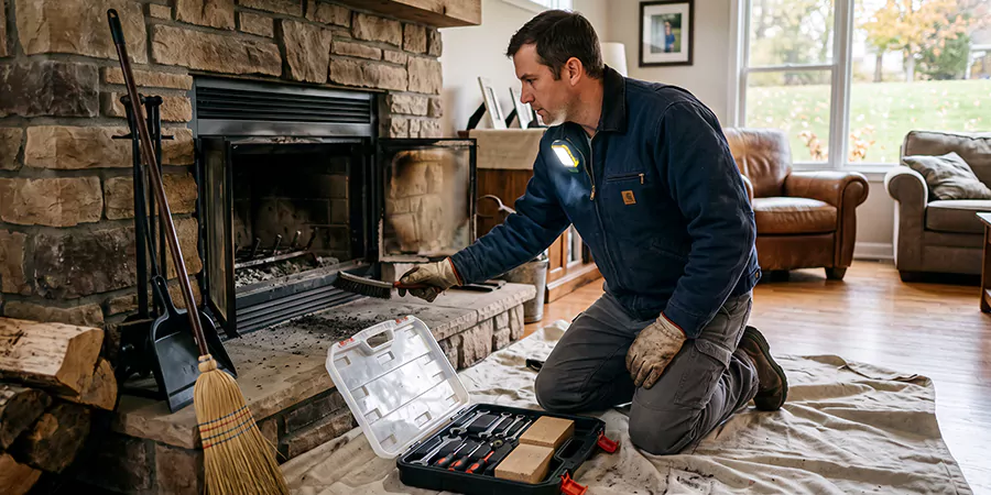 Wood Fireplace Repair in North Brunswick